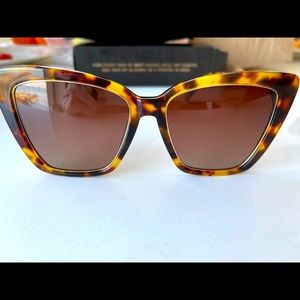 DIFF SUNGLASSES IN BEIGE LEOPARD